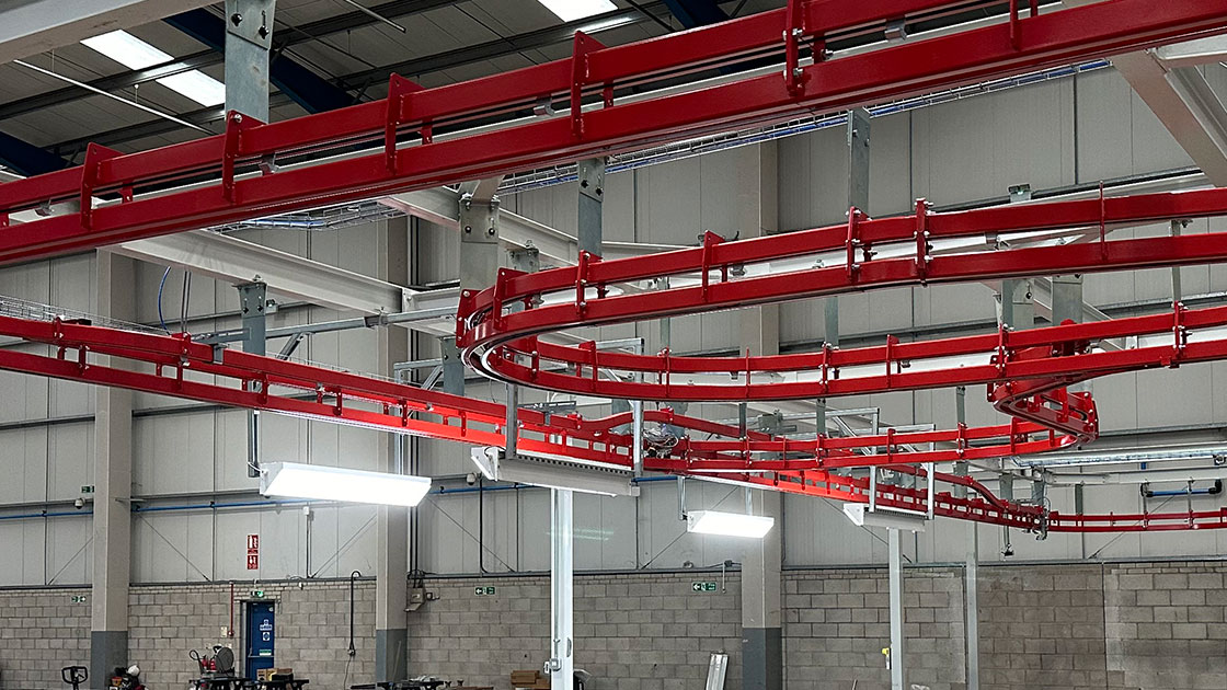 Increase Efficiency with an Overhead Conveyor System | Junair